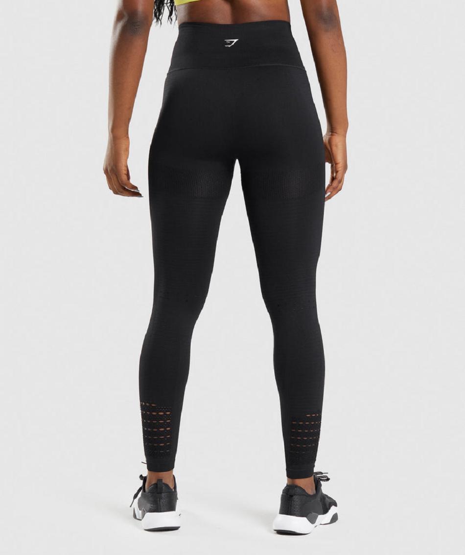 Leggins Gymshark Energy Seamless Mujer Negras | CO 2921NWY